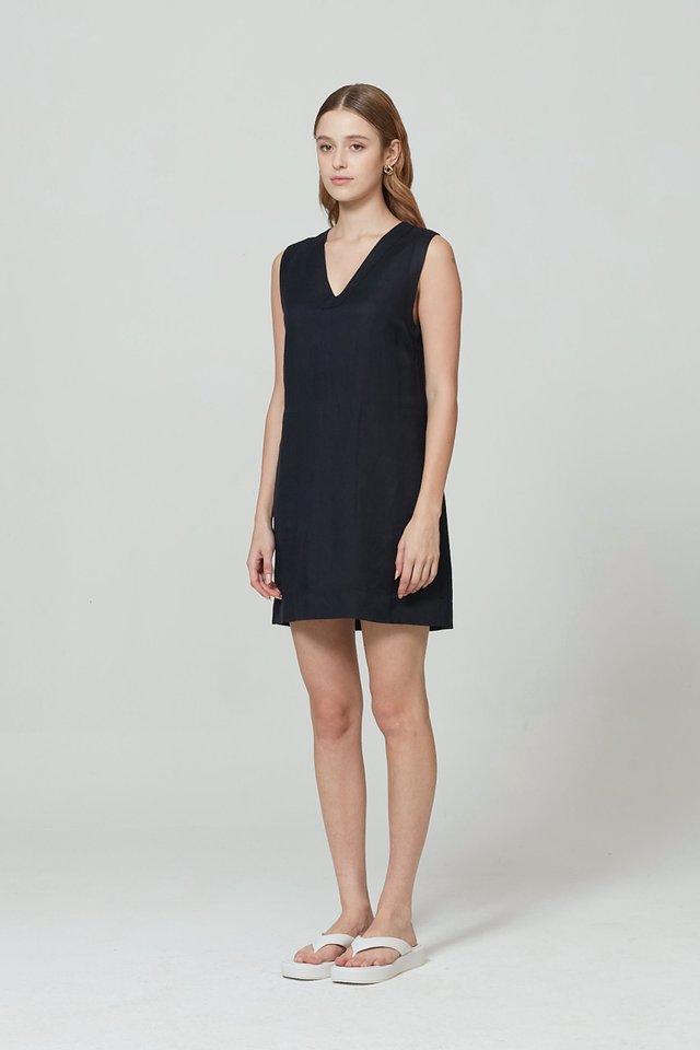 V-NECK-MINI-DRESS